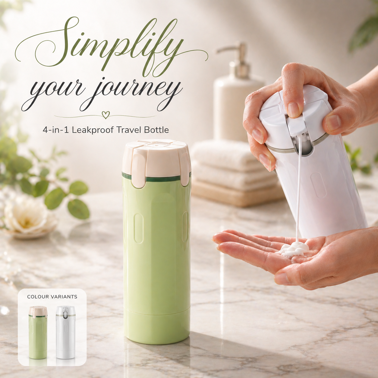 TravelMate™ 4-in-1 Leakproof Bottle