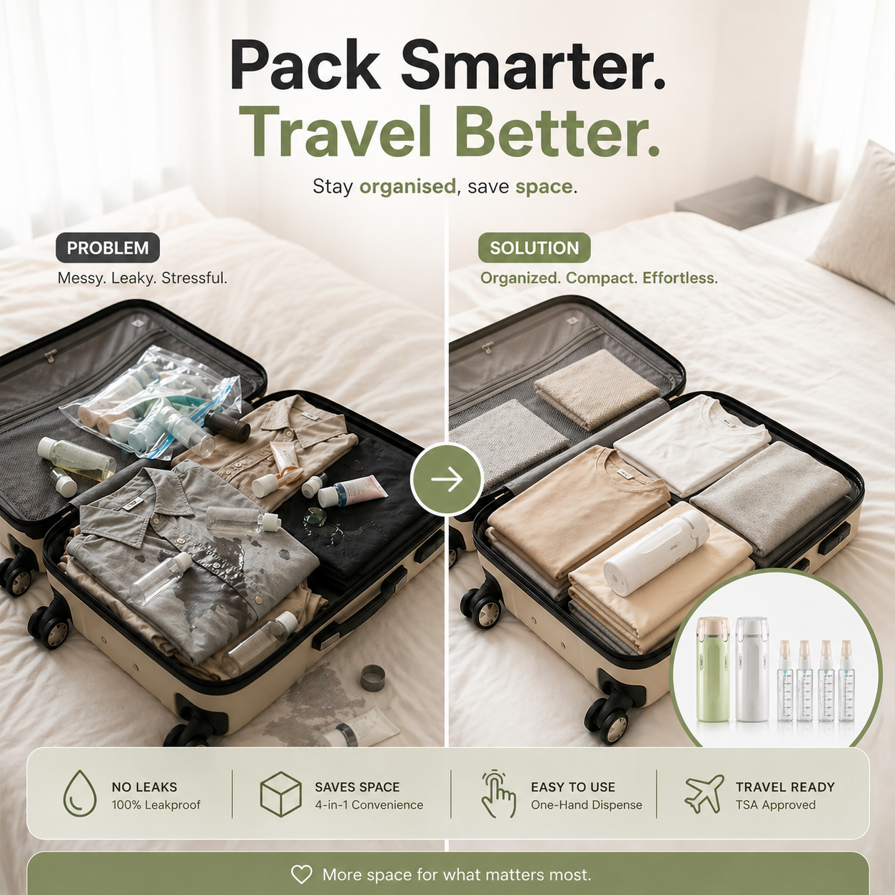 TravelMate™ 4-in-1 Leakproof Bottle